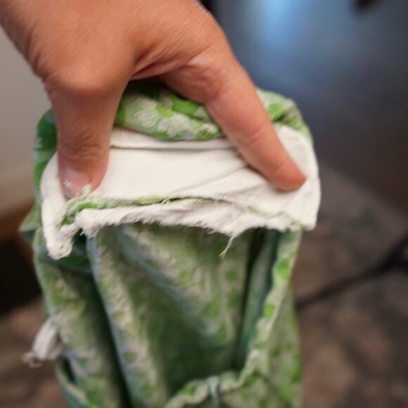 Lavande Floral Printed Buttoned Straight midi Skirt Green Womens Size 2 - Picture 7 of 13